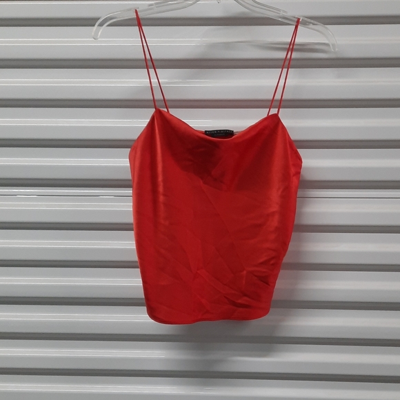 Alice + Olivia Harmon Camisole Top Women's Large Draped Cowl Neck Blouse - Picture 4 of 8